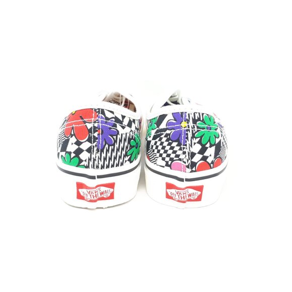 Vans Authentic Printed Floral Flower White Skate Casual Shoe Mens 5.5 / Womens 7 - Picture 6 of 12